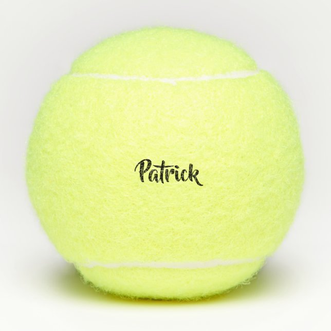 Balles De Tennis Nom personnalisé blanc (Devant)