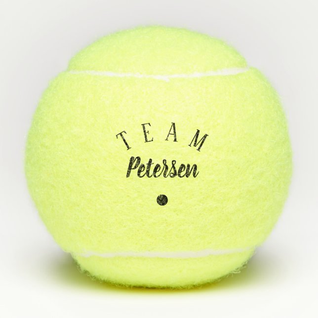 Balles De Tennis Nom personnalisé du joueur d'entraîneurs (Devant)