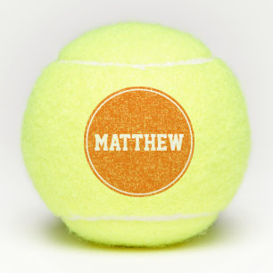 Balles De Tennis Nom personnalisé Orange Super Sport