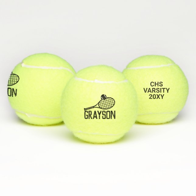 Balles De Tennis Nom personnalisé personnalisé (Multiple)