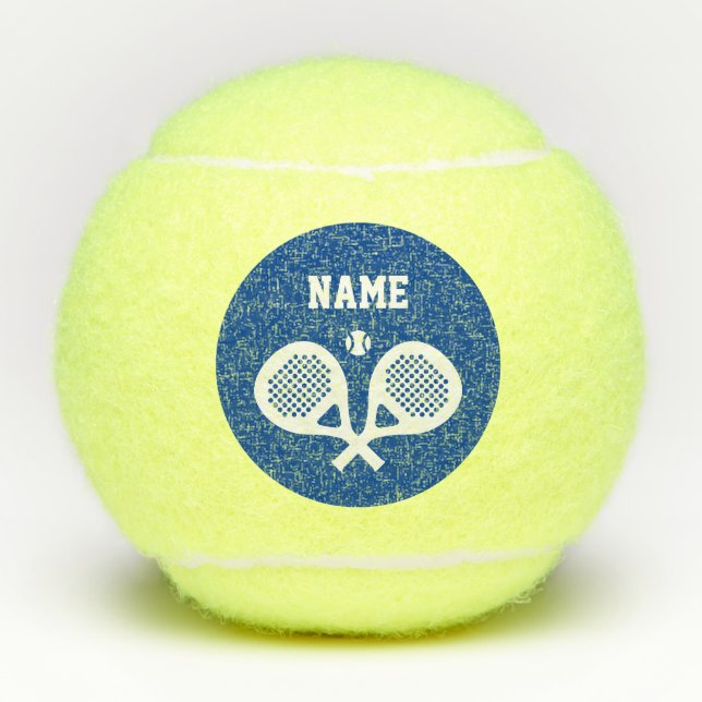 Balles De Tennis Nom personnalisé personnalisé personnalisé croisé  (Devant)