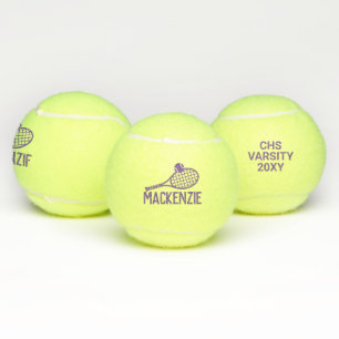 Balles De Tennis Nom personnalisé Purple Custom Tennis Balls