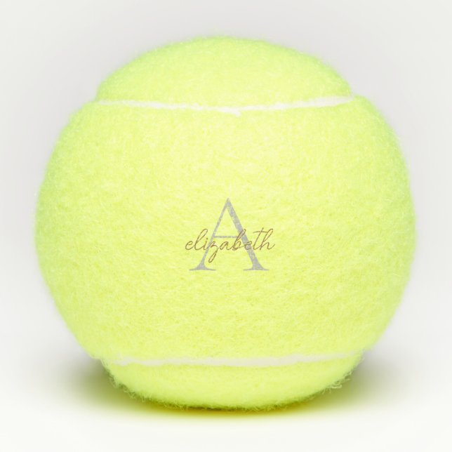 Balles De Tennis Nom personnalisé simple (Devant)