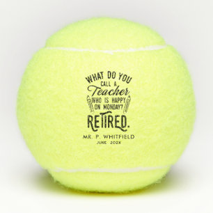 Balles De Tennis Parti de retraite de l'enseignant retraité PE Pers