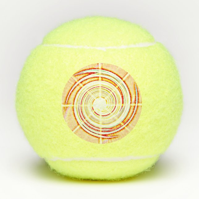 Balles De Tennis Peinture à l'huile de swirl (Devant)
