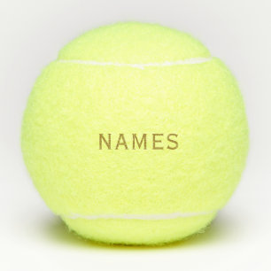 Balles De Tennis Personnalisé avec le nom de famille ou le surnom