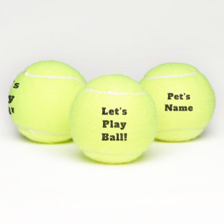 Balles De Tennis Personnalisé jouons la boule ! Jouet de chien de