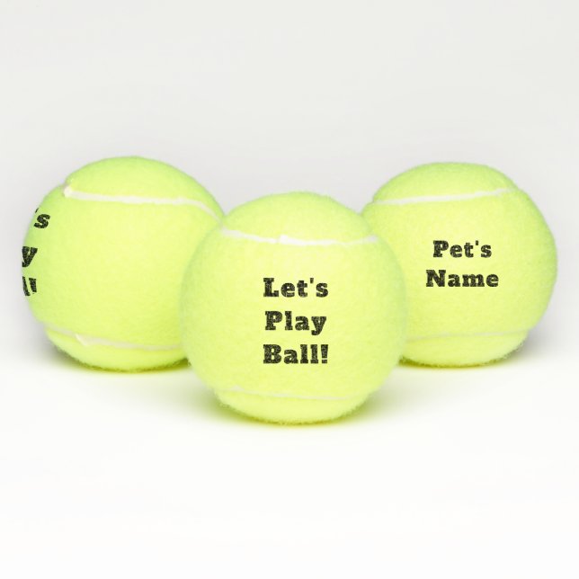 Balles De Tennis Personnalisé jouons la boule ! Jouet de chien de (Multiple)