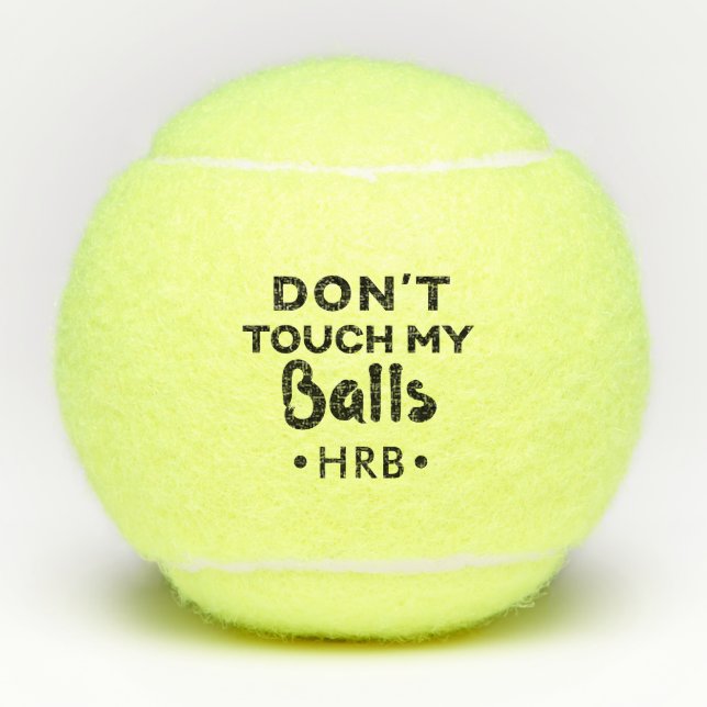 Balles De Tennis Personnalisé Ne touchez pas à mon amusant ballon d (Devant)