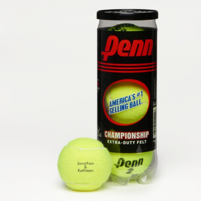 Balles De Tennis Personnalisé Personnalisé Moderne Police Couple No (Boîte)