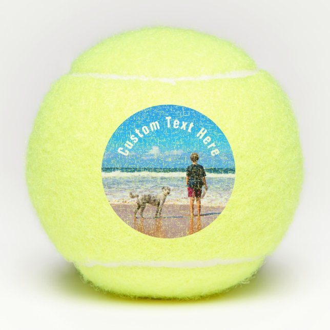 Balles De Tennis Personnalisez votre animal de compagnie Photo Dog  (Devant)