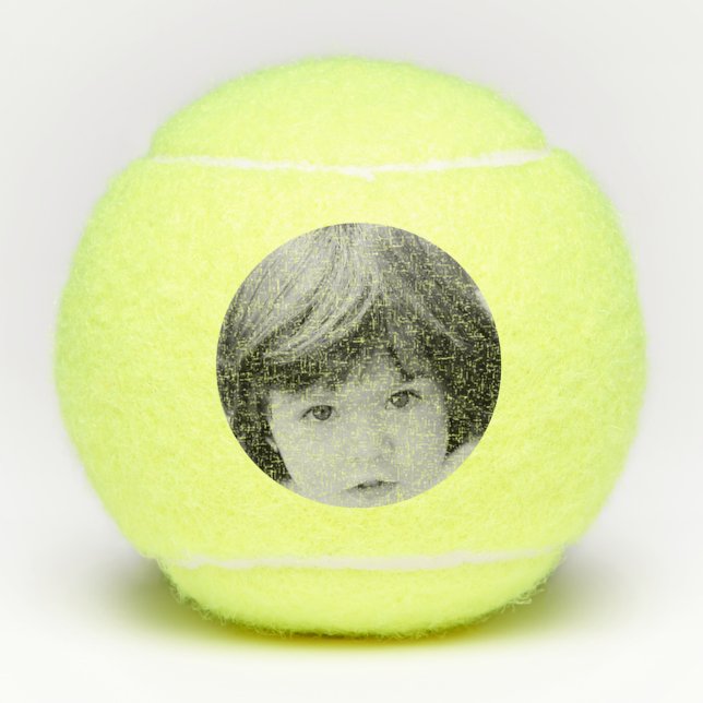 Balles De Tennis Photo personnalisée personnalisée imprimée (Devant)