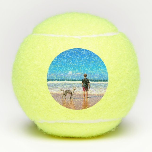 Balles De Tennis Photo personnalisée Tennis Balls Your Photos with  (Devant)