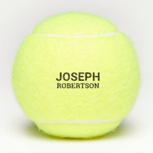 Balles De Tennis Premier nom Monogramme moderne Personnalisé