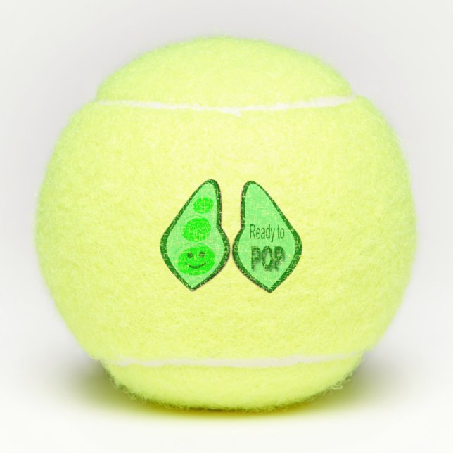 Balles De Tennis Prêt à cueillir des pois verts (Devant)