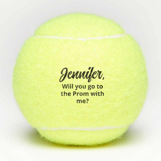 Balles De Tennis Promotion personnalisée pour lui ou son Prom Sport (Devant)