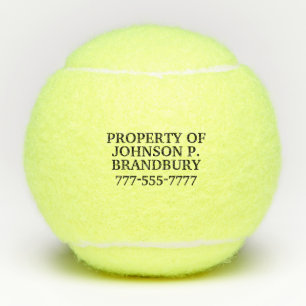 Balles De Tennis Propriété Personnalisée De