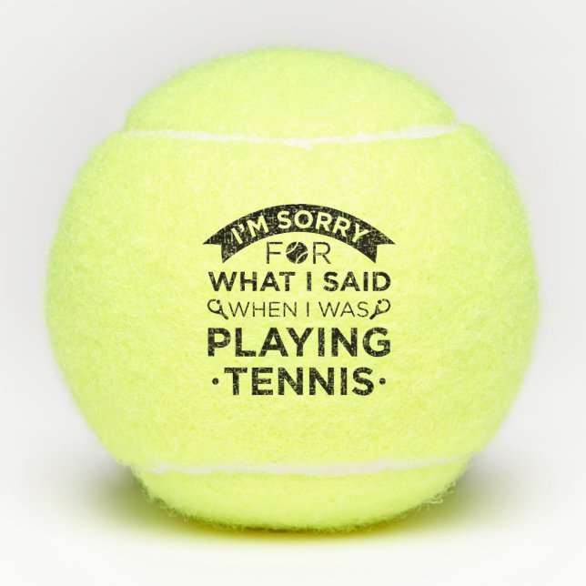 Balles De Tennis Quand Je Jouais Au Tennis (Devant)