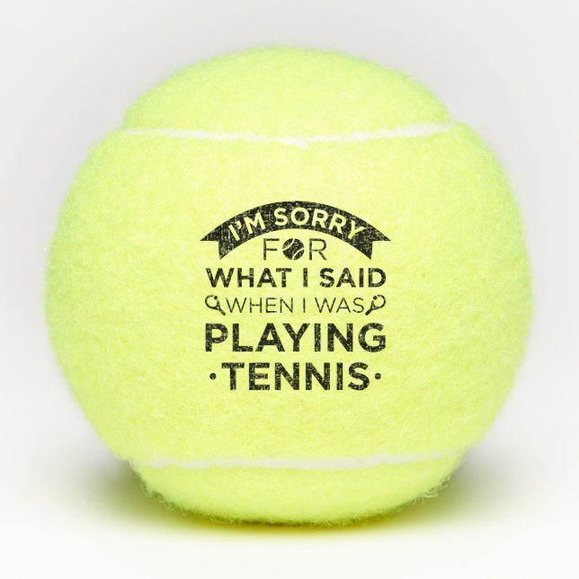 Balles De Tennis Quand Je Jouais Au Tennis (Devant)