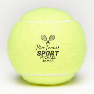 Balles De Tennis Racket Design, Pro Tennis Sport, Personnalisé