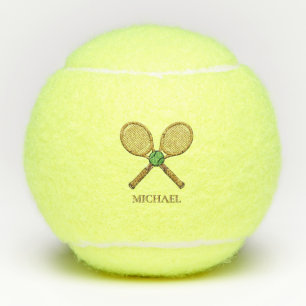 Balles De Tennis Raquettes de tennis personnalisées avec votre nom 