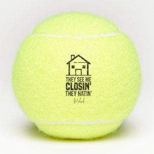 Balles De Tennis Realtor Estate Agent Brag Realtor Personnalisé