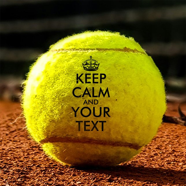 Balles De Tennis Restez calme et continuez - Créez votre propre (Créateur téléchargé)