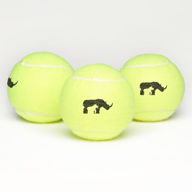 Balles De Tennis Rhino noir et blanc (Multiple)