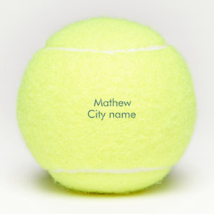 Balles De Tennis simple lettre initiale monogramme ajouter votre no
