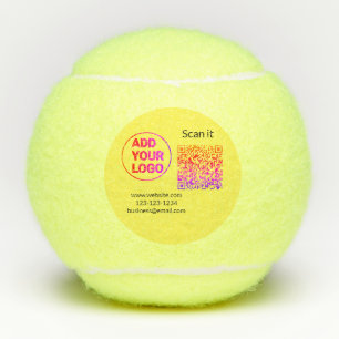 Balles De Tennis Simple minimum q r code ajouter logo code d'analys