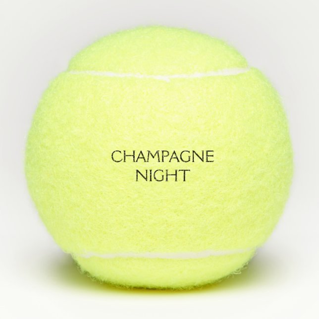 Balles De Tennis Soirée Champagne (Devant)