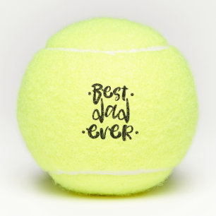 Balles De Tennis Super Meilleur Papa Jamais Écriture Urbaine Cadeau