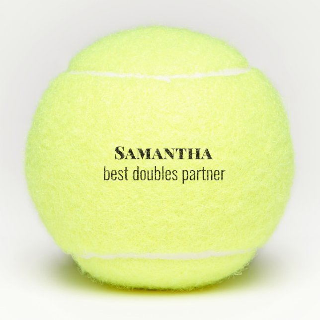 Balles De Tennis Tennis Doubles Nom du partenaire Tennis Balls Cade (Devant)