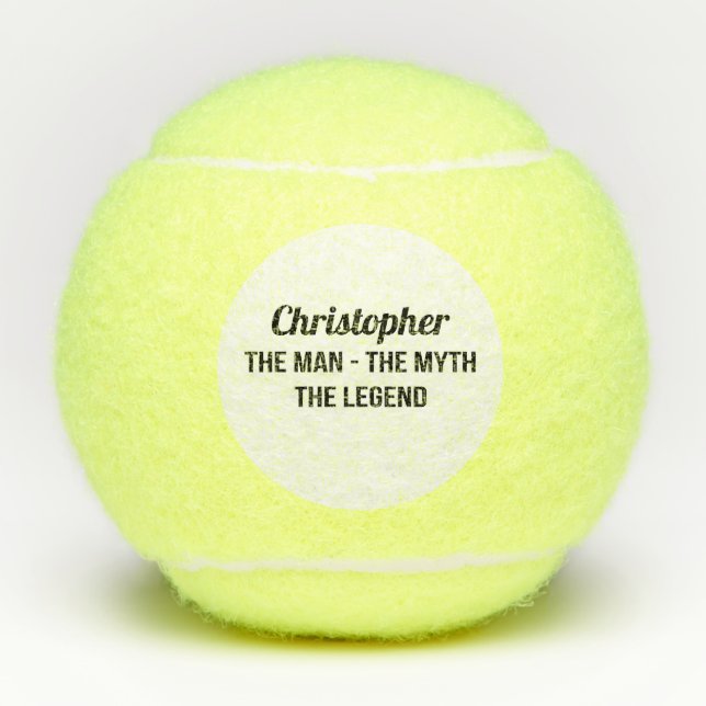 Balles De Tennis Tennis L'Homme Le Mythe La Légende Monogramme (Devant)