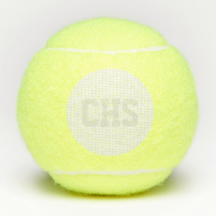 Balles De Tennis Tennis Net School INITIALES École Sports Grey