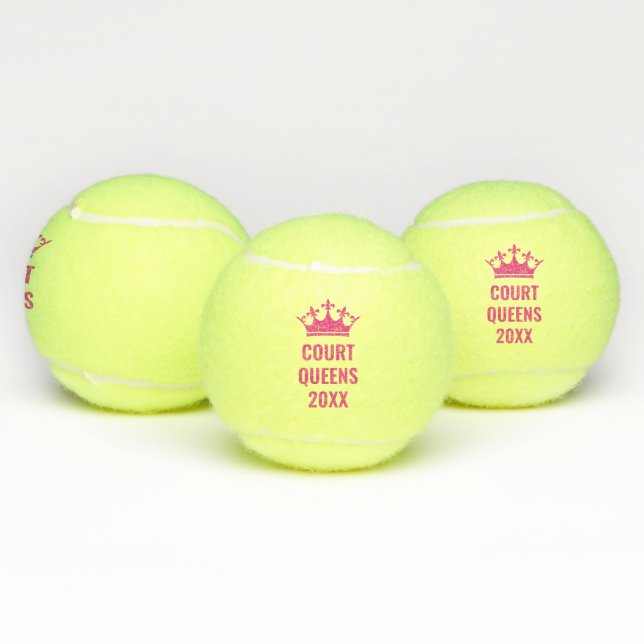 Balles De Tennis Tennis Queen Nom de l'équipe Année Personnalisée (Multiple)
