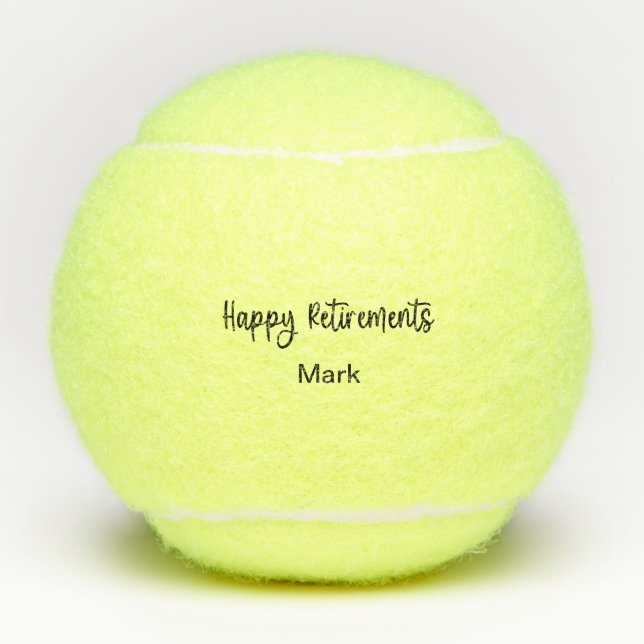 Balles De Tennis Tennis Retraite drôle Dire (Devant)