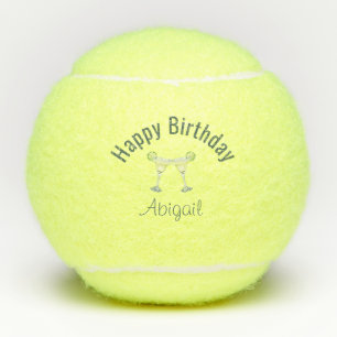 Balles De Tennis Toast personnalisé Margarita d'anniversaire