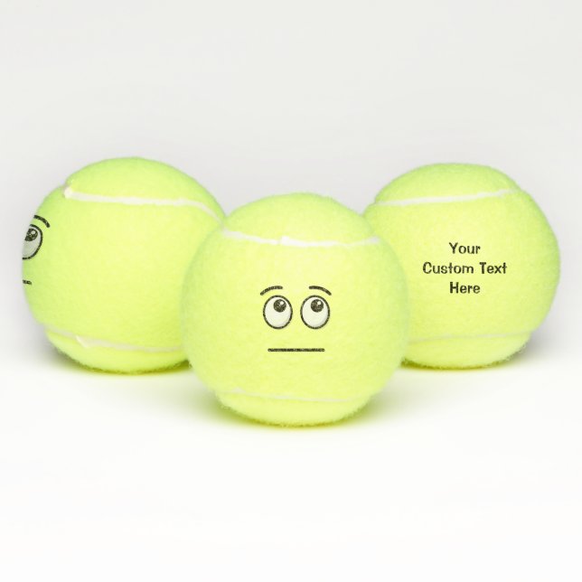Balles De Tennis Visage avec yeux roulants (Multiple)