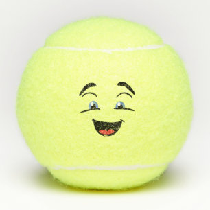 Balles De Tennis Visage joyeux Générique De Marque