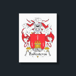 Ballesteros Family Crest Canvas Print<br><div class="desc">Ballesteros Coat Of Arms</div>
