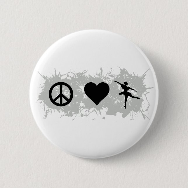 Ballet 5 2 inch round button (Front)