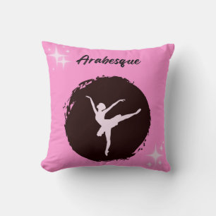 Ballet Arabesque Throw Pillow