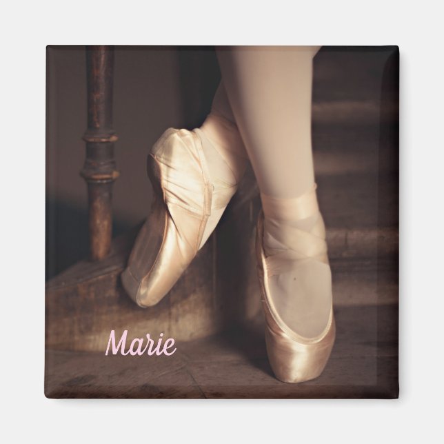 Ballet Ballerina Dance Recital Personalized Magnet (Front)