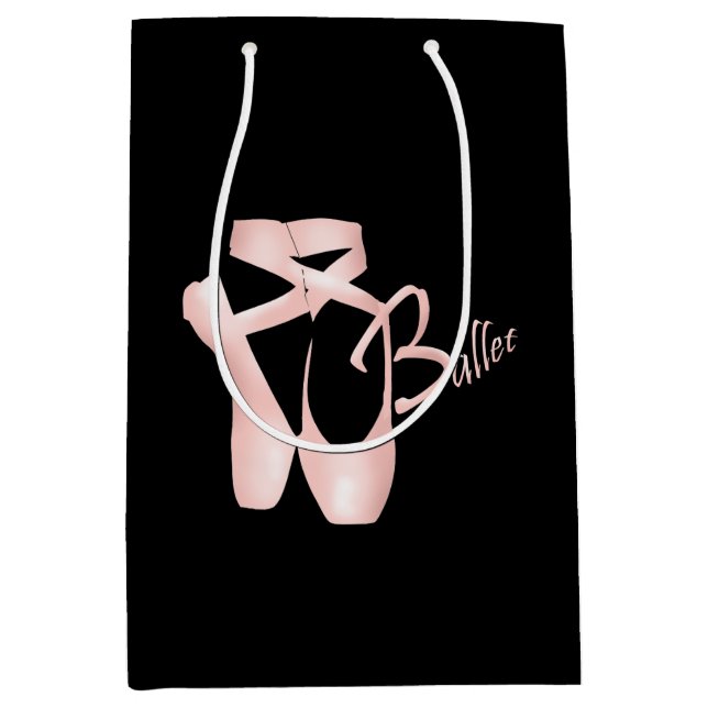 Ballet Ballerina Pointe rose Chaussures M Sac cade (Devant)
