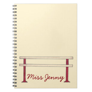 Ballet Barre Dance Teacher Personalized Ballerina Notebook