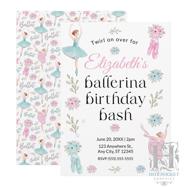 Ballet Birthday Invitation (Creator Uploaded)