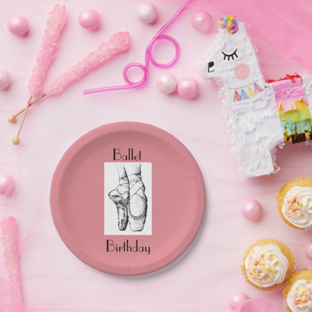 Ballet Birthday Paper Plates (Party)