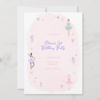 Ballet Birthday Party Invitation