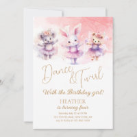 Ballet Bunny Dance Birthday